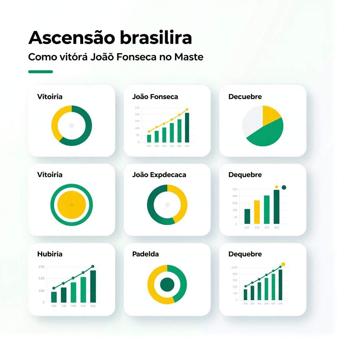 Infográfico - Ascensão brasileira: como a vitória de João Fonseca no Masters de Montreal inspira novos talentos
