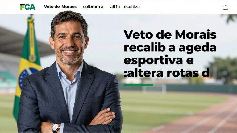 Veto de Moraes recalibra a agenda esportiva e altera rotas dos clubes brasileiros