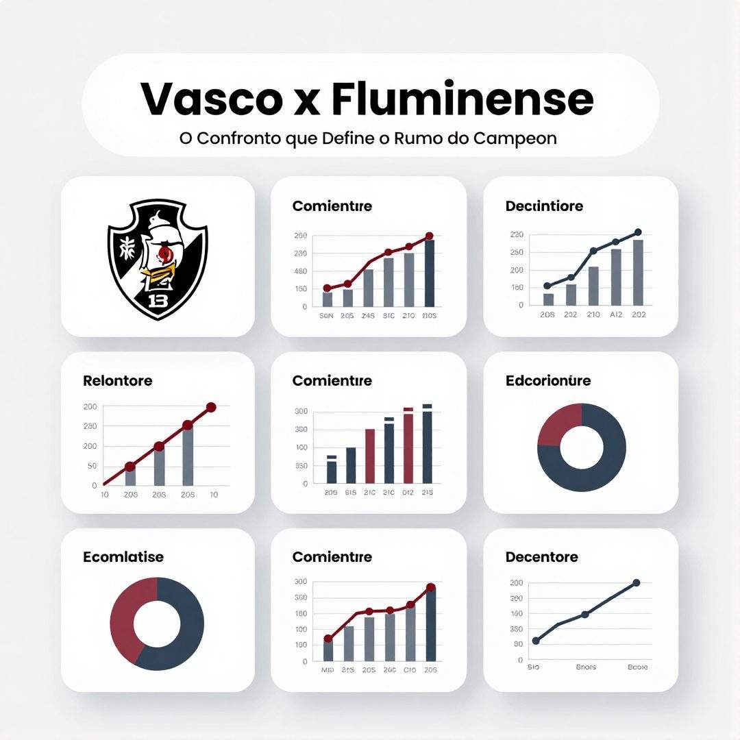 Infográfico - Vasco x Fluminense: O Confronto que Define o Rumo do Campeonato Carioca
