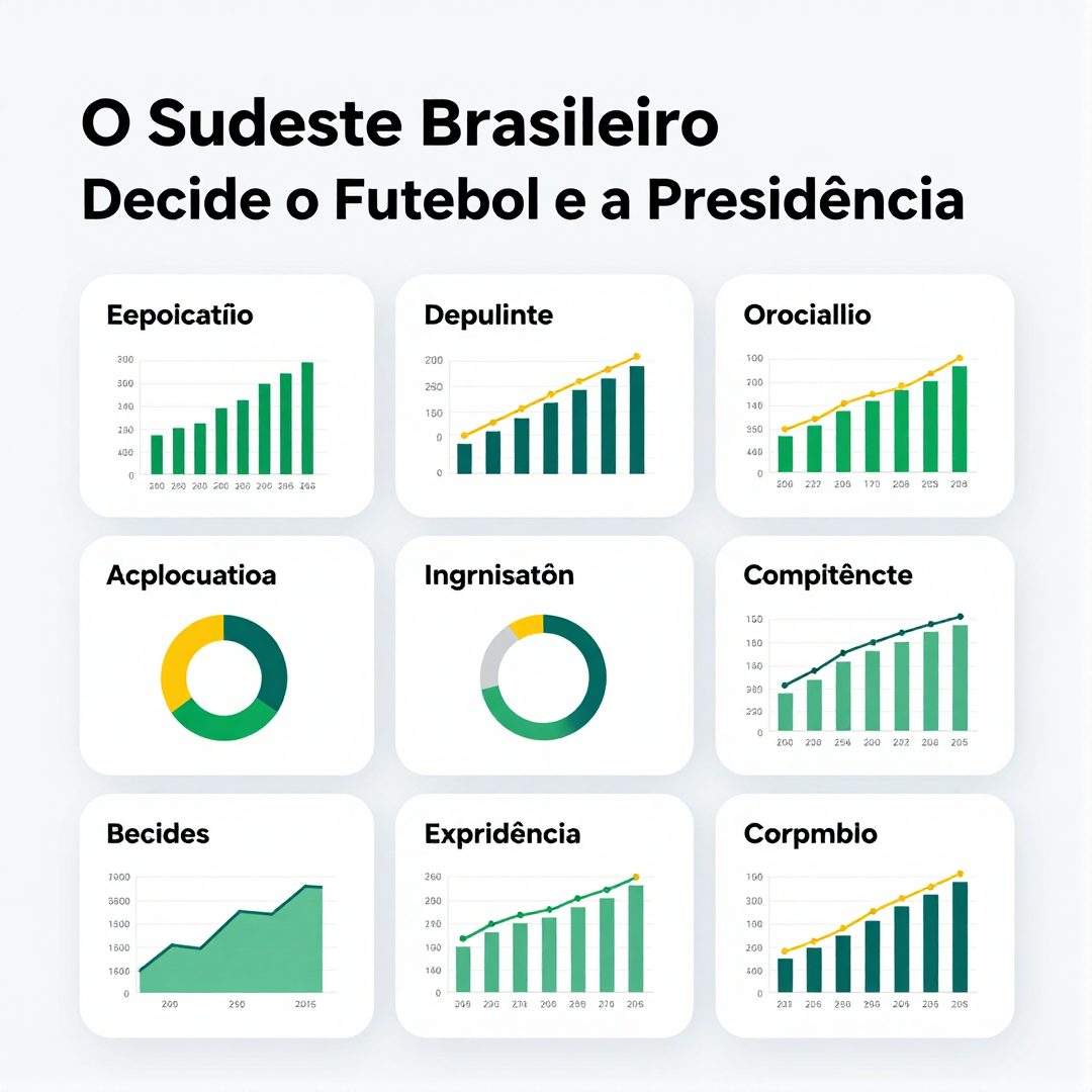 Infográfico - O Sudeste Brasileiro Decide o Futebol e a Presidência: Como o Voto da Torcida Molda o País