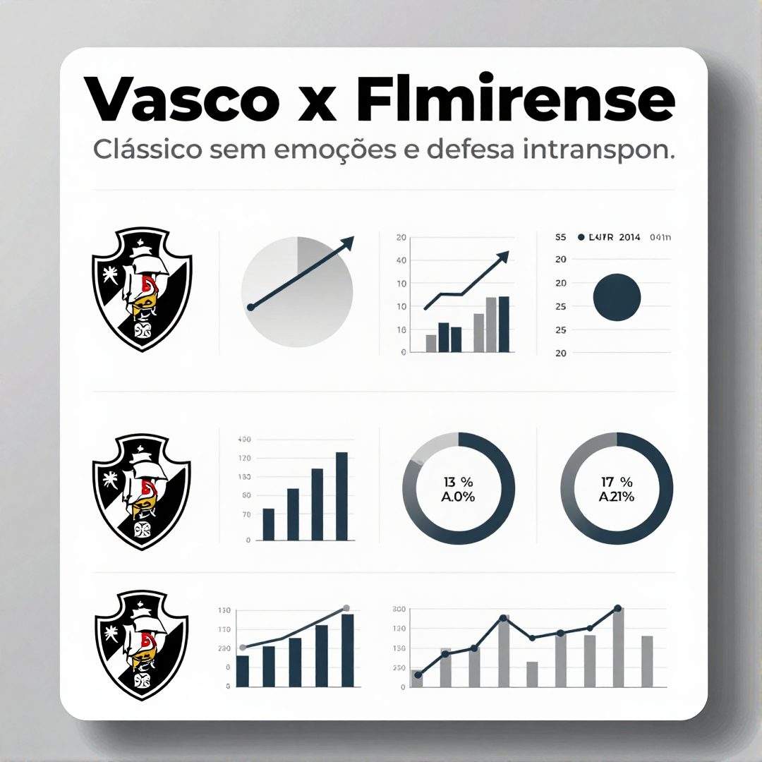 Infográfico - Vasco x Fluminense: Clássico sem emoções e defesa intransponível decidem empate em 0 a 0