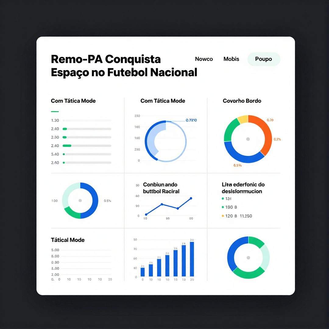 Infográfico - Remo-PA Conquista Espaço no Futebol Nacional com Tática Moderna e Desempenho Consistente