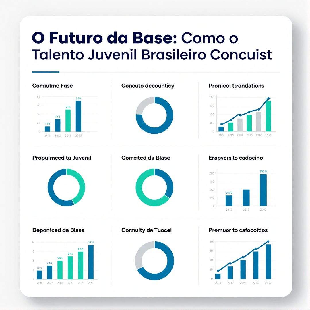Infográfico - O Futuro da Base: Como o Talento Juvenil Brasileiro Conquista a Europa e Transforma o Mercado Nacional