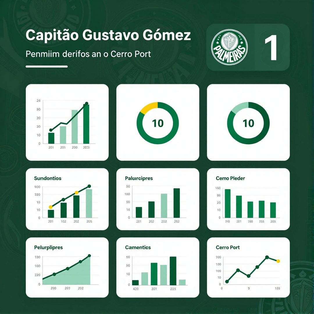 Infográfico - Capitão Gustavo Gómez decide, e Palmeiras vence o Cerro Porteño para avançar na Liberta