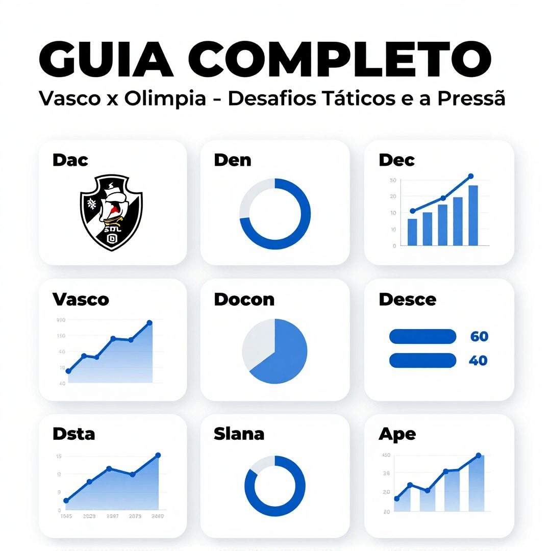 Infográfico - Guia Completo: Vasco x Olimpia – Desafios Táticos e a Pressão por Classificação nas Competições Continentais