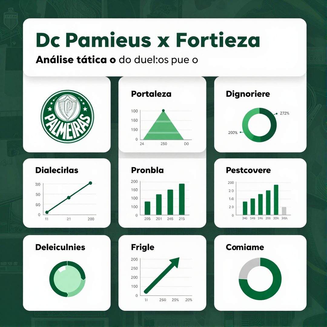 Infográfico - Palmeiras x Fortaleza: análise tática do duelo que define o grupo de elite do Brasileirão