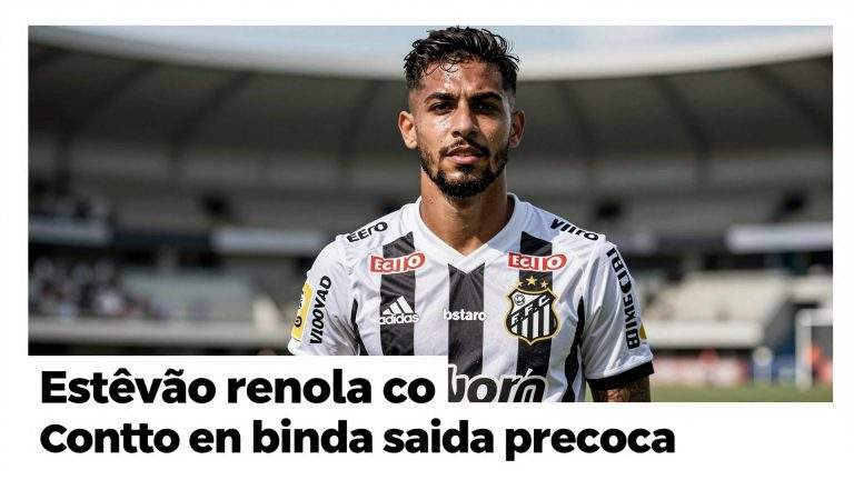 Estêvão renova contrato com o Santos e blinda saída precoce para a Inglaterra
