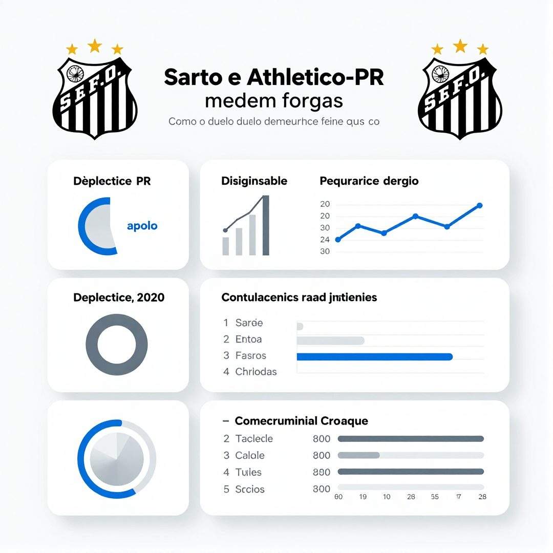 Infográfico - Santos e Athletico-PR medem forças: como o duelo define as expectativas para a temporada brasileira