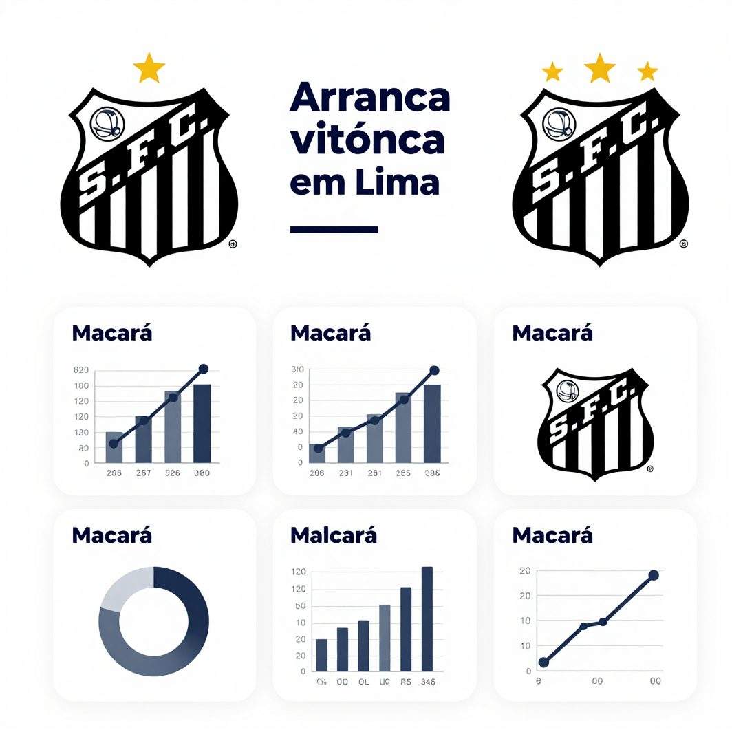 Infográfico - Santos arranca vitória em Lima contra o Macará e garante classificação nas quartas da Sul-Americana