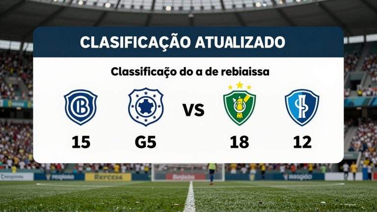 Classificação atualizada do Brasileirão: G5, zona de rebaixamento e os duelos que definem o campeonato