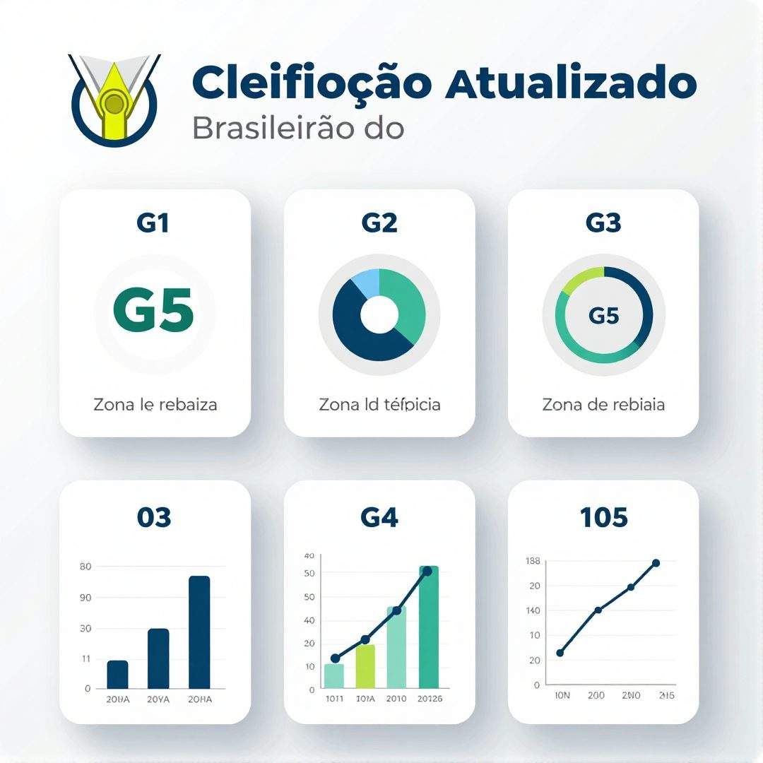 Infográfico - Classificação atualizada do Brasileirão: G5, zona de rebaixamento e os duelos que definem o campeonato