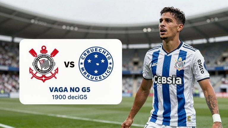 Corinthians e Cruzeiro disputam vaga no G5 com jogo decisivo que pode mudar o rumo do campeonato