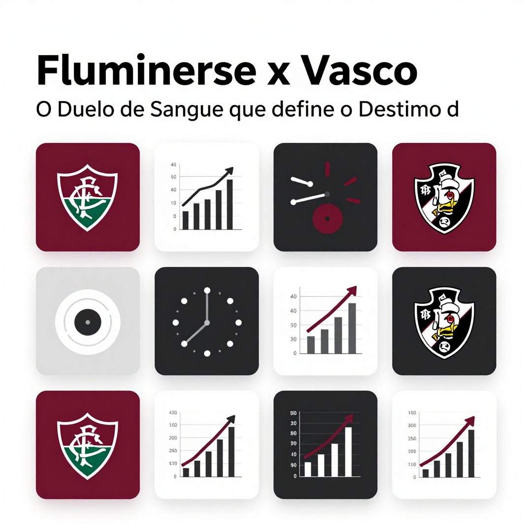 Infográfico - Fluminense x Vasco: O Duelo de Sangue que Define o Destino do Futebol Carioca
