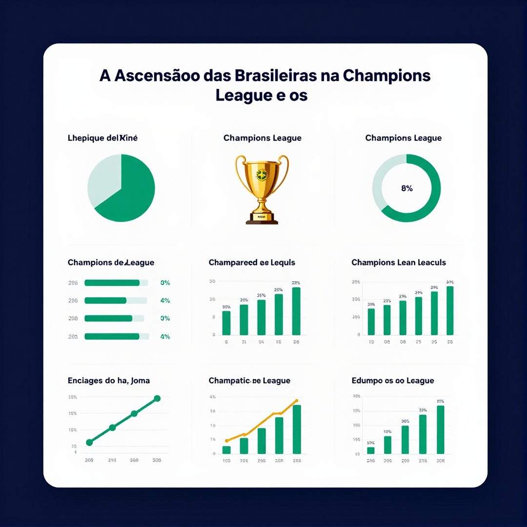 Infográfico - A Ascensão das Equipes Brasileiras na Champions League e os Novos Olheiros Europeus no Mercado Nacional