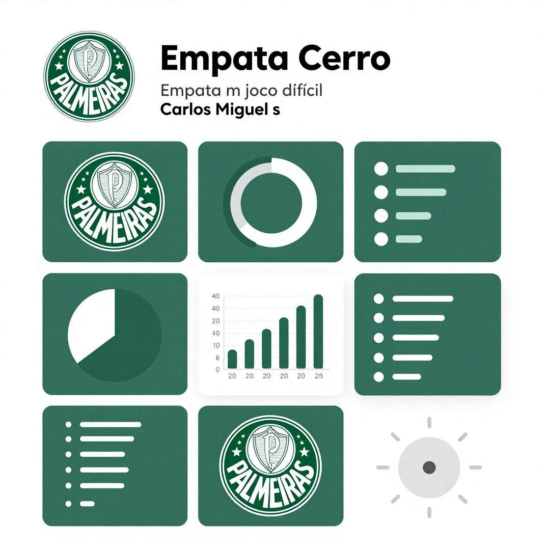 Infográfico - Palmeiras empata com Cerro em jogo difícil e Carlos Miguel sofre nova crítica defensiva