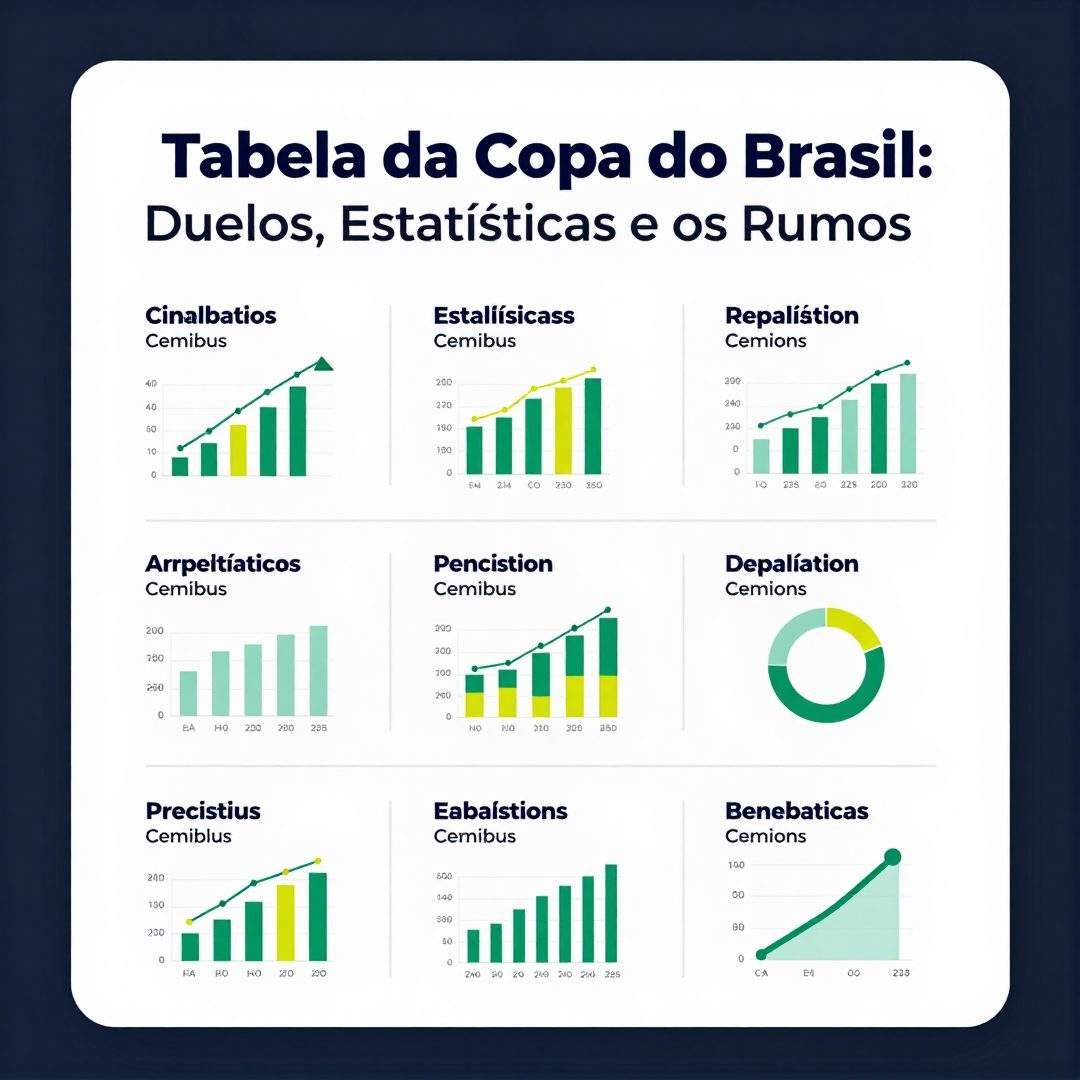 Infográfico - A Tabela da Copa do Brasil: Duelos, Estatísticas e os Rumos do Futebol Nacional