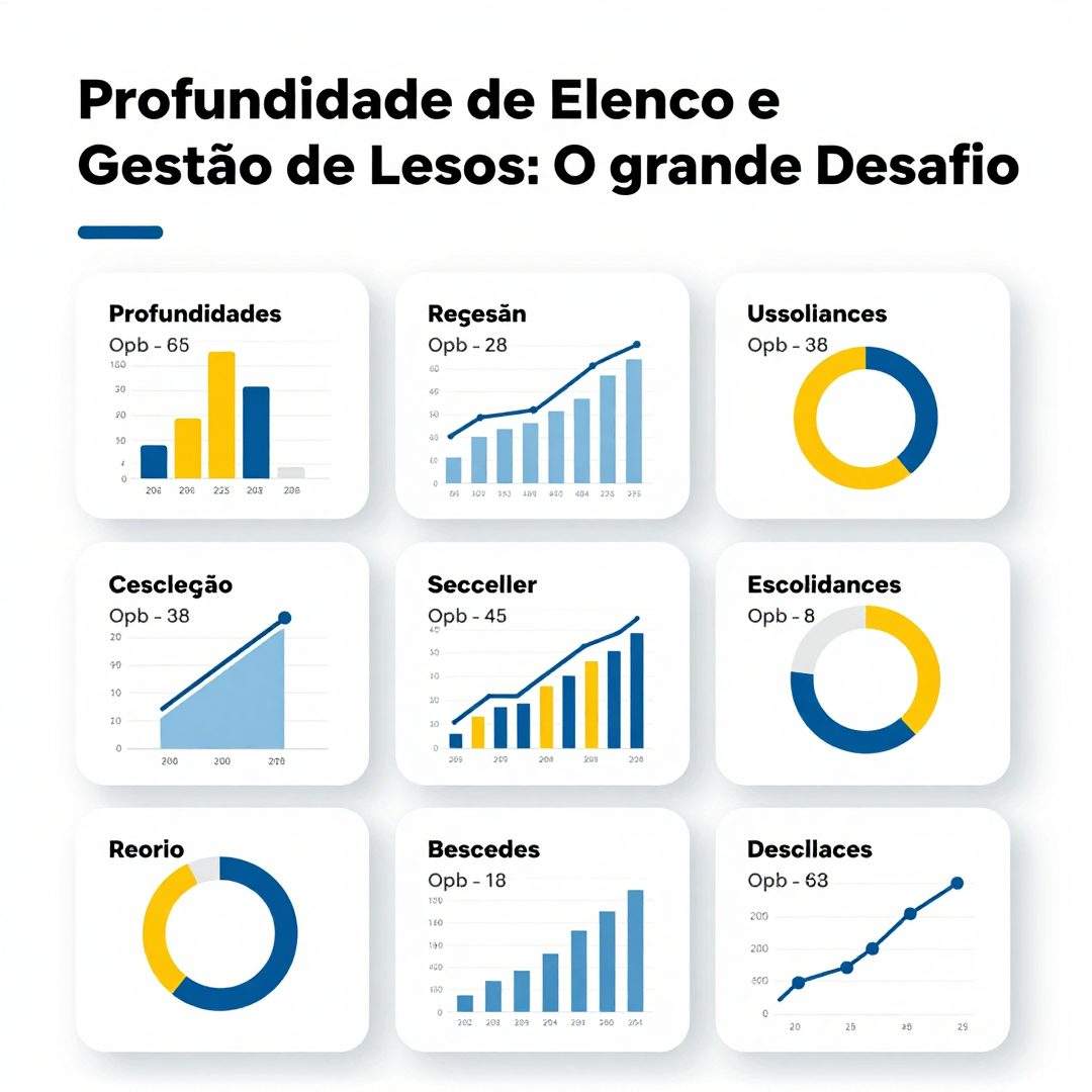 Infográfico - Profundidade de Elenco e Gestão de Lesões: O Grande Desafio das Equipes Brasileiras na Libertadores