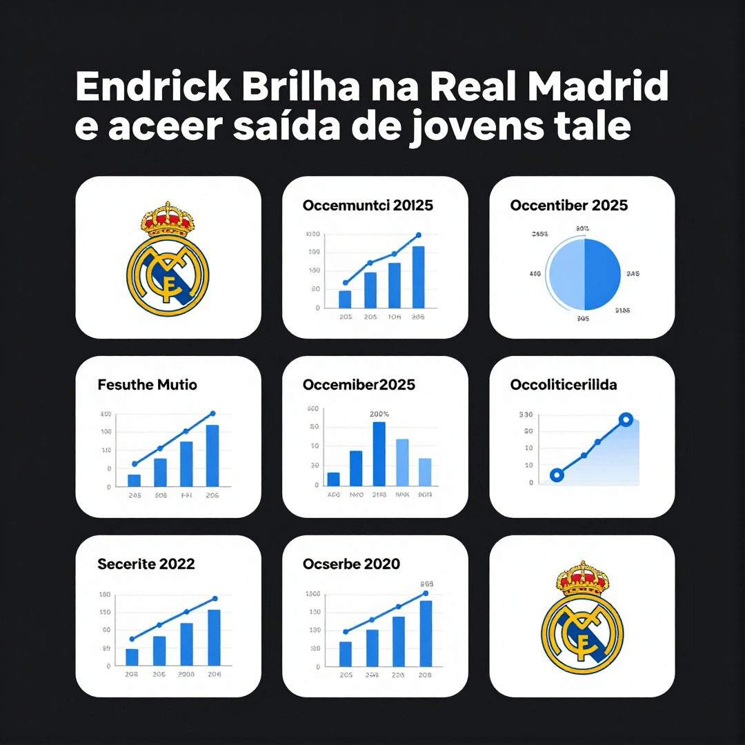 Infográfico - Endrick brilha na Real Madrid e acelera saída de jovens talentos brasileiros para Europa