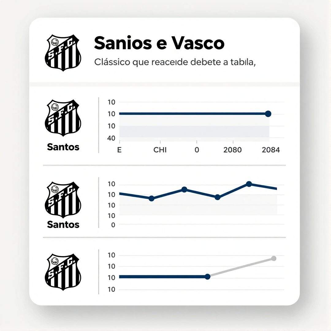 Infográfico - Santos e Vasco: Clássico que reacende debates sobre a tabela do Brasileirão Série A