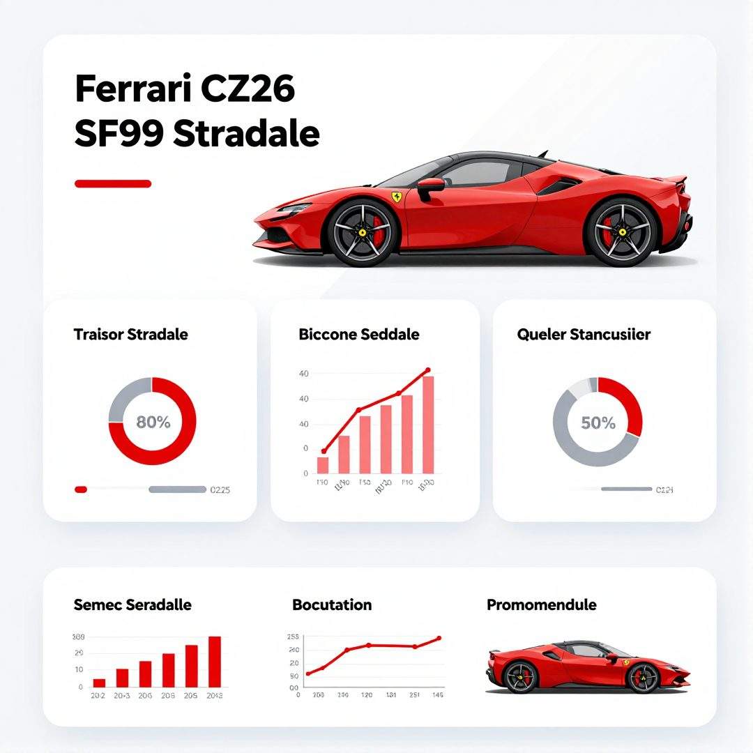 Infográfico - Ferrari CZ26 é SF90 Stradale transformada em modelo único para o futebol nacional