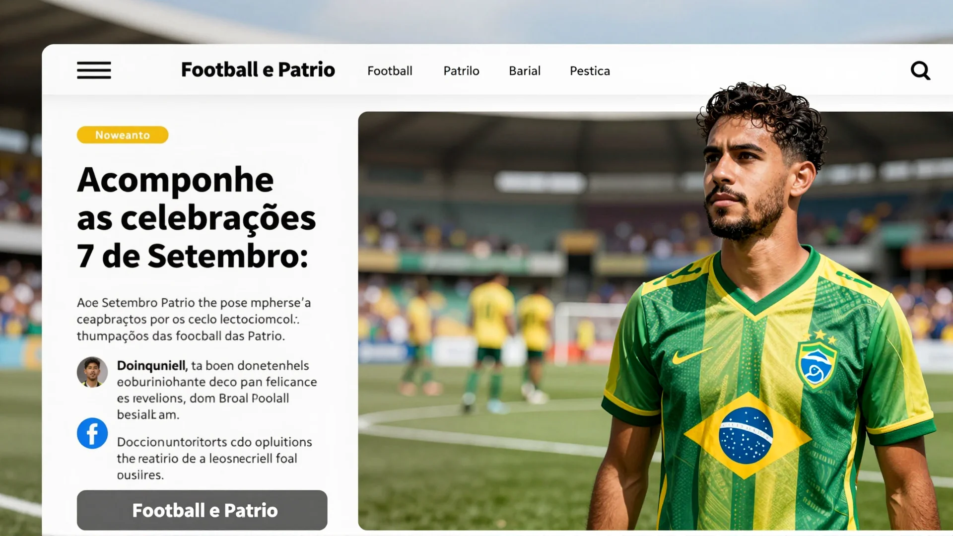 Acompanhe as celebrações de 7 de Setembro: Football e Patrioismo nos tramos do Brasil