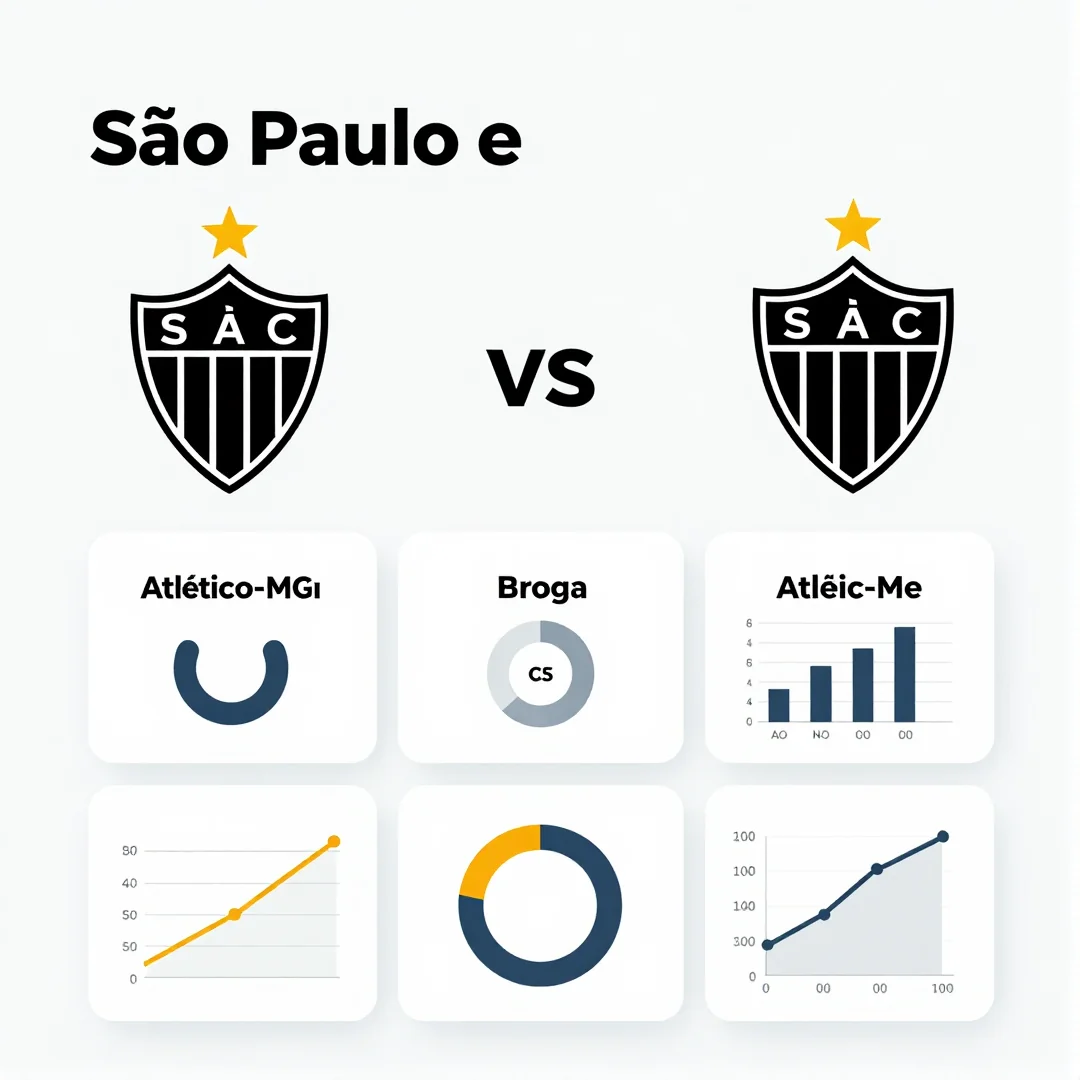Infográfico - São Paulo e Atlético-MG se equilibram em jogo tenso no Bragantino