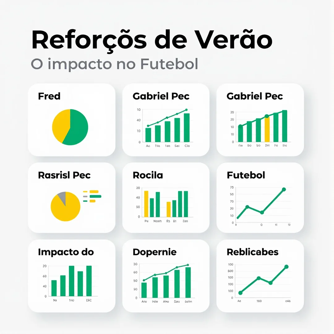 Infográfico - Reforços de Verão: Fred, Gabriel Pec e o Impacto no Futebol Brasileiro