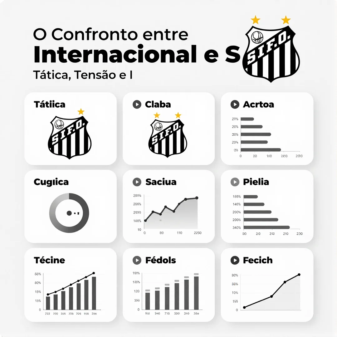 Infográfico - O Confronto entre Internacional e Santos: Tática, Tensão e Implicações na Classificação do Brasileirão