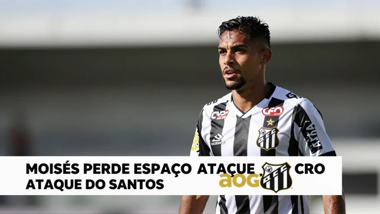 Moisés perde espaço ataque do Santos e enfrenta novos desafios na competição