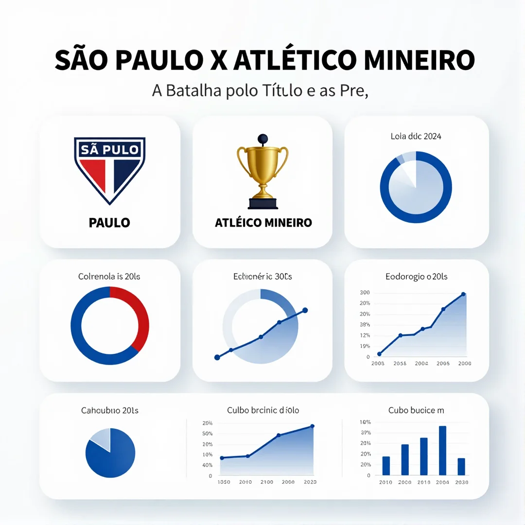Infográfico - SÃO PAULO X ATLÉTICO MINEIRO: A Batalha pelo Títolo e as Pressões de Mercado em 2024