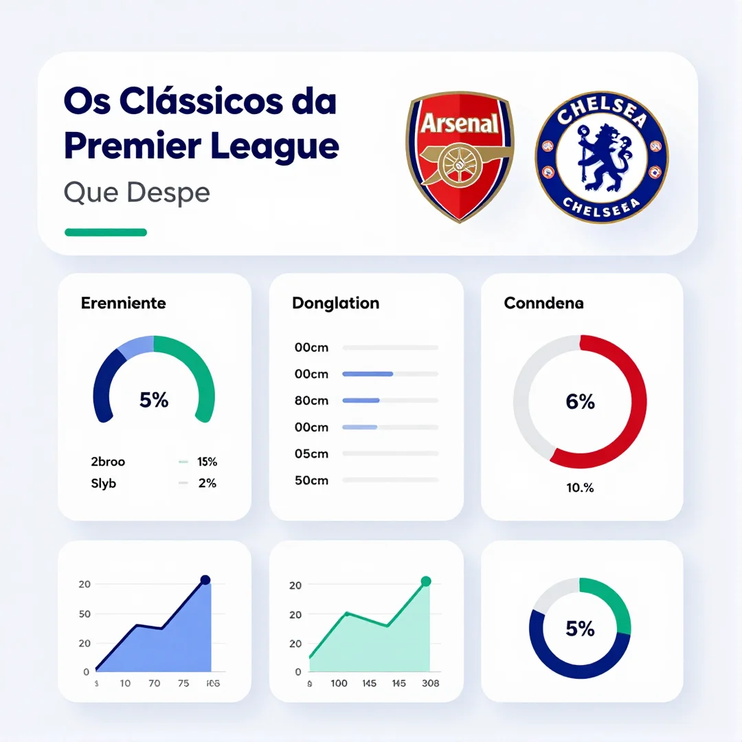 Infográfico - Arsenal vs Chelsea: Os Clássicos da Premier League Que Despertam a Paixão no Brasil