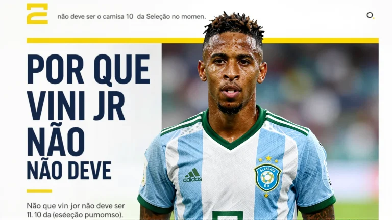 Por que Vini Jr não deve ser o camisa 10 da Seleção no momento