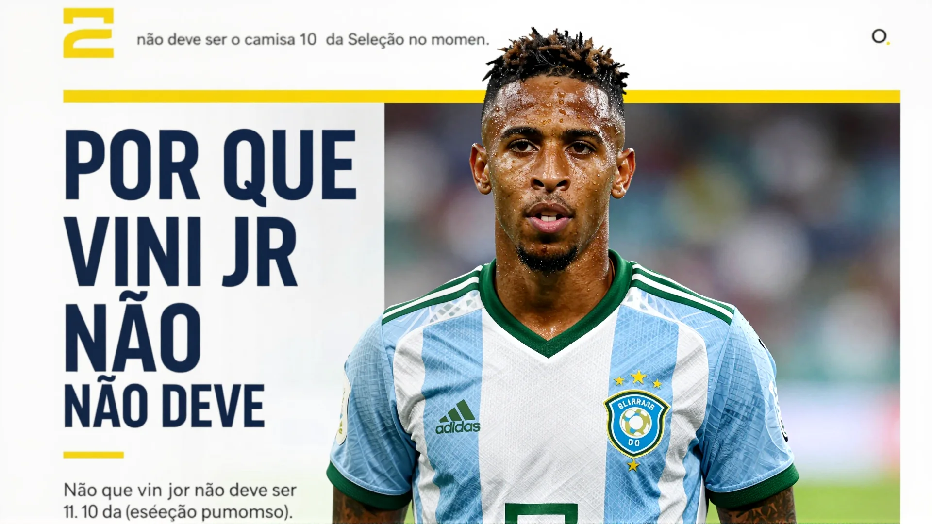 Por que Vini Jr não deve ser o camisa 10 da Seleção no momento