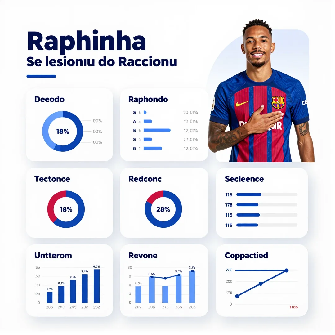Infográfico - Raphinha se lesionou no Barcelona: como o jogador afetará a temporada do time catalão