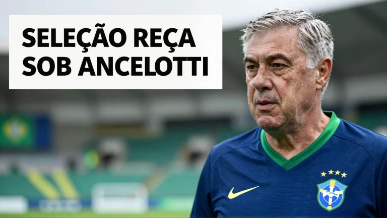 Seleção recomeça sob Ancelotti: após um ciclo marcado por recordes negativos, a equipe nacional busca reconstruir confiança