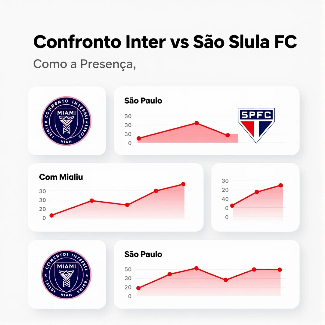 Infográfico - O Confronto Inter Miami versus São Paulo FC: Como a Presença Internacional redefine as Classificacões do Futebol Global