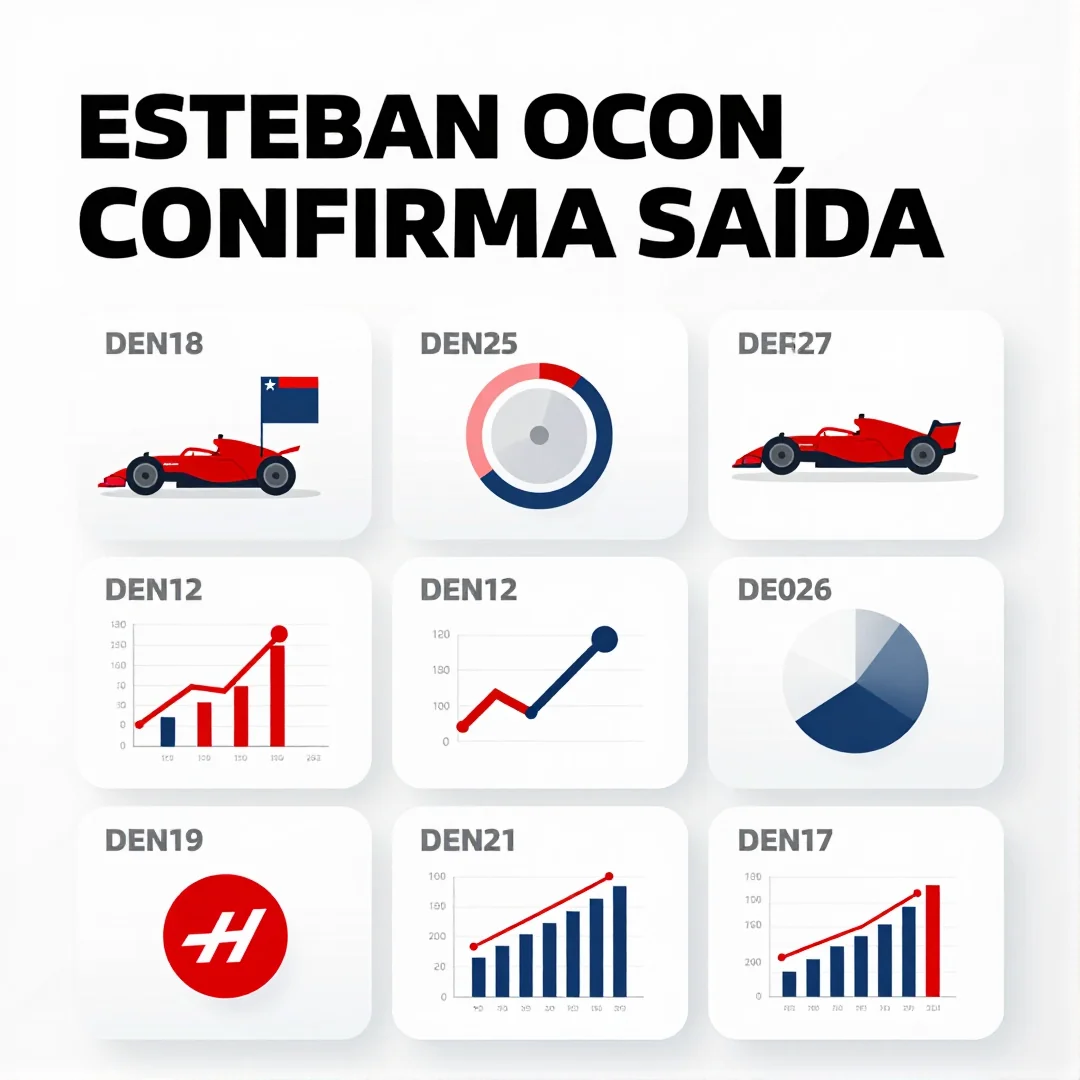 Infográfico - Esteban Ocon confirma saída: a rota da Haas em 2027 e reflexos no mercado brasileiro