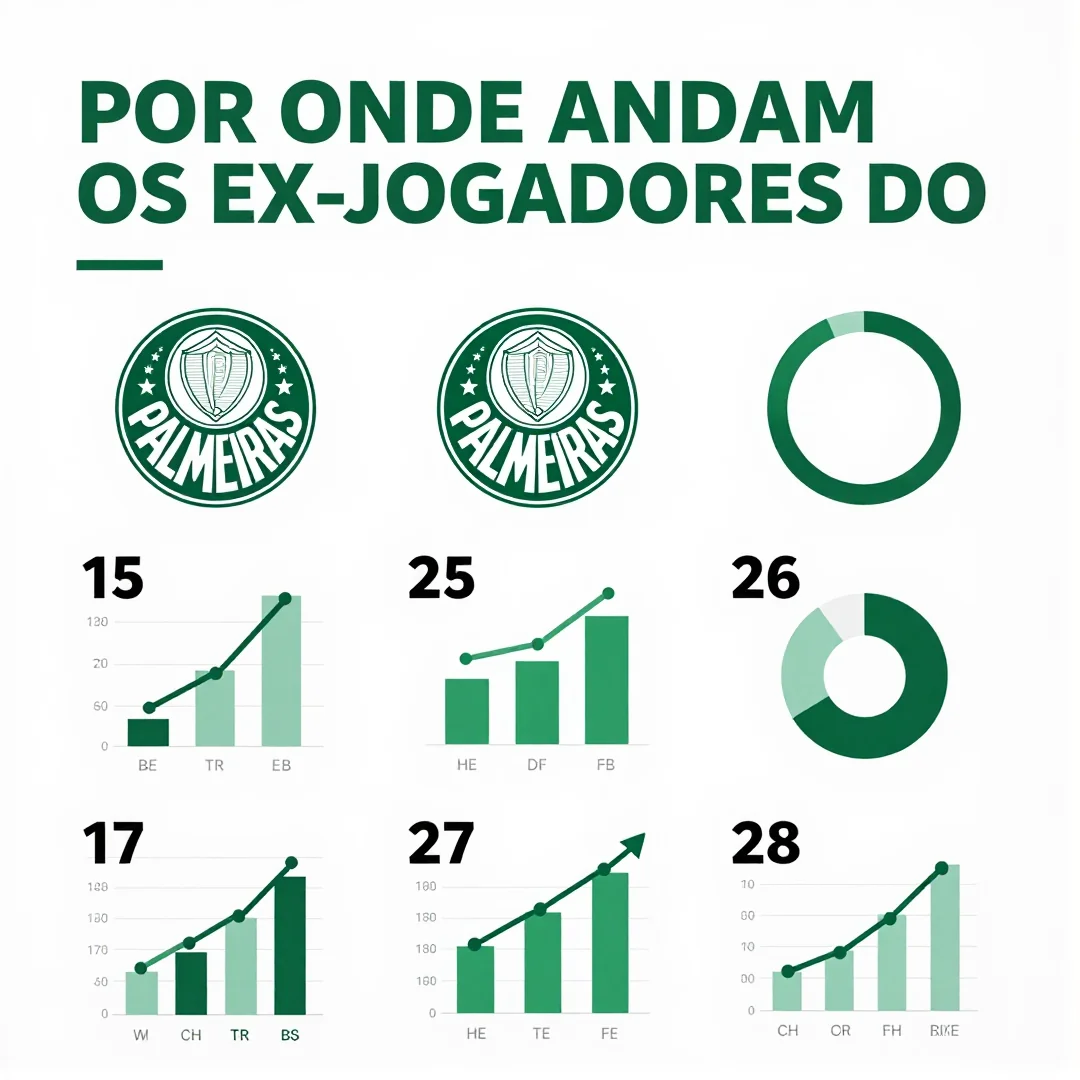 Infográfico - Por onde andam os ex-jogadores do Palmeiras que estão sumidos no exterior e não voltaram ao Brasil ainda