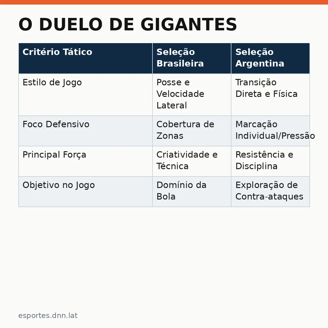 Infográfico - O Duelo de Gigantes: Análise tática preparo Seleção Feminina para o embate contra a Argentina