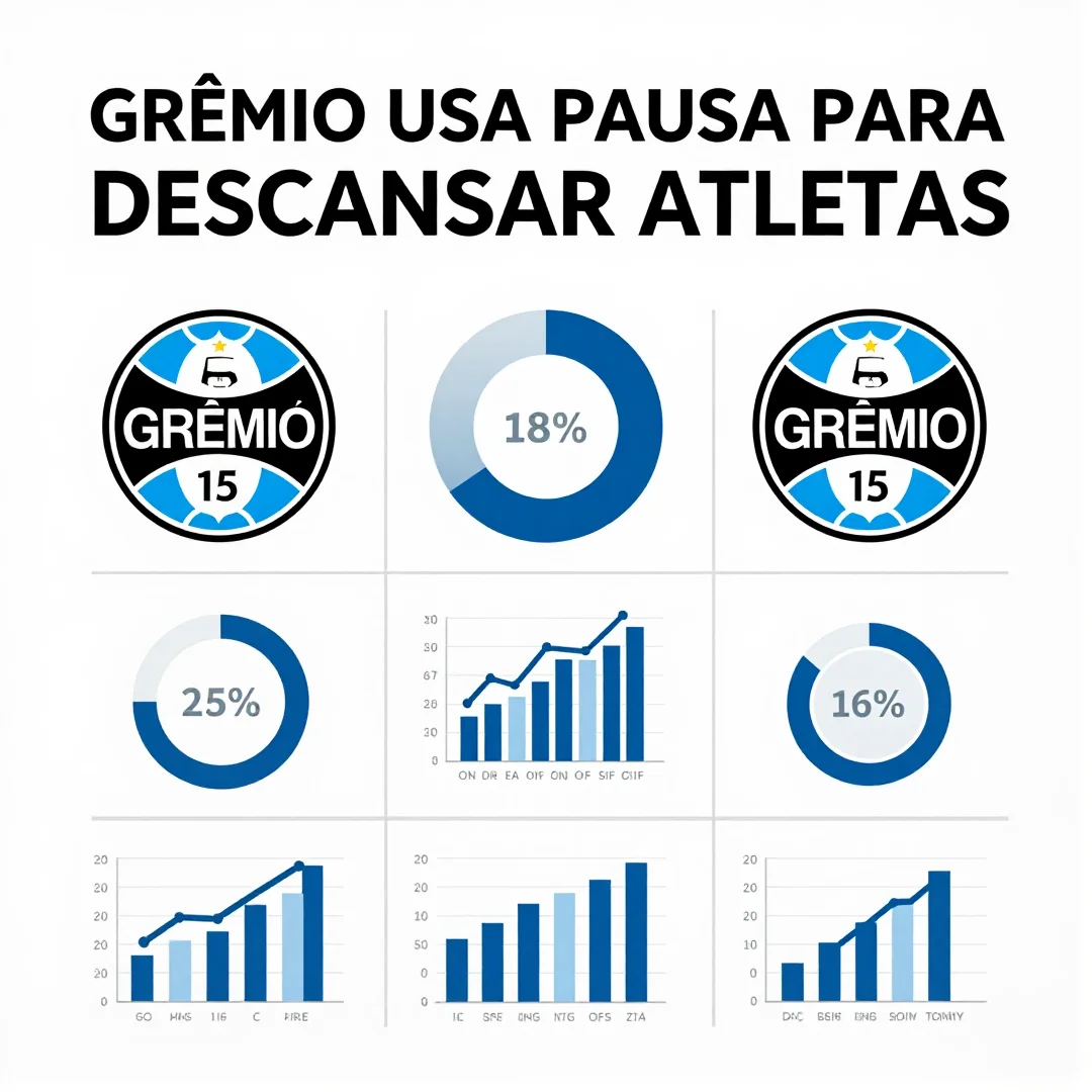 Infográfico - Grêmio usa pausa para descansar atletas e se preparar para os próximos desafios do campeonato