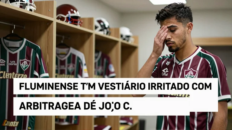 Fluminense tem vestiário irritado com arbitragem após jogo contra o Flamengo; detalhes da polêmica