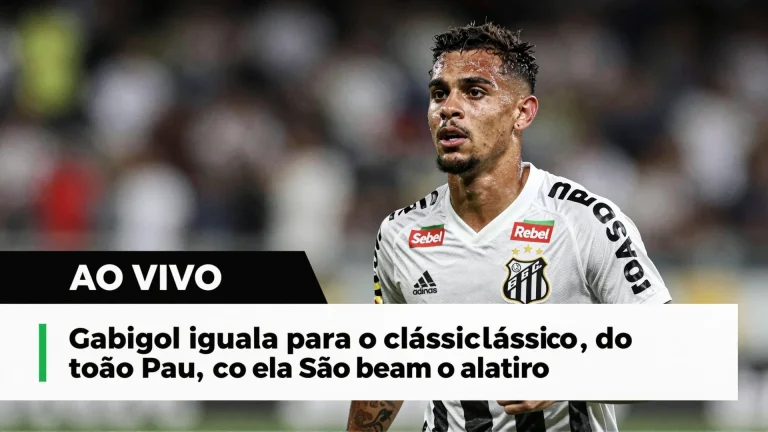 AO VIVO: Gabigol iguala para o Santos clássico com o São Paulo pelo Brasileirão; siga